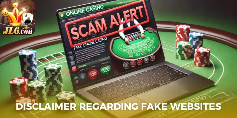 Disclaimer regarding fake websites