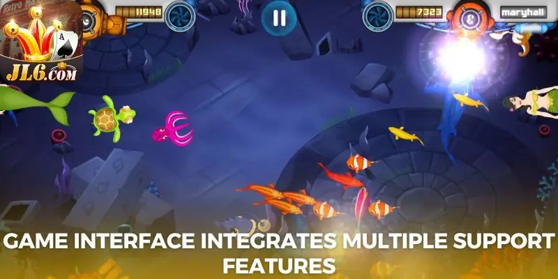 Game interface integrates multiple support features