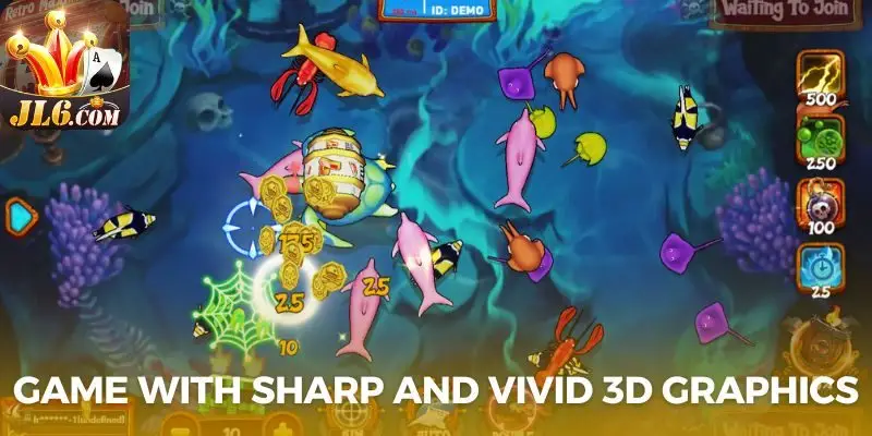 Game with sharp and vivid 3D graphics
