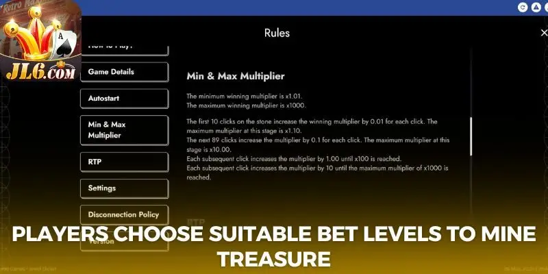 Jewel Clicker - Mine Precious Gems For Rewards At JL6 2 Players choose suitable bet levels to mine treasure