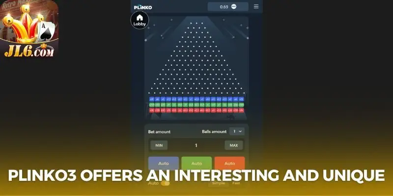 Plinko3 offers an interesting and unique gameplay style