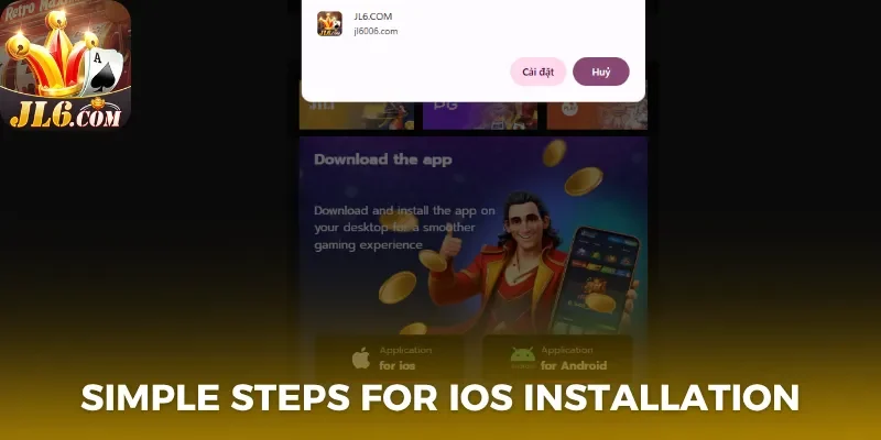 Jl6 app 2 Simple steps for iOS installation