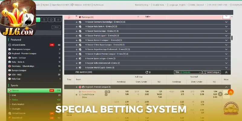 Special betting system