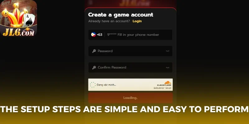 The setup steps are simple and easy to perform